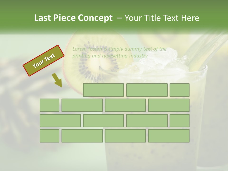 Mixed Kiwi Refreshment PowerPoint Template