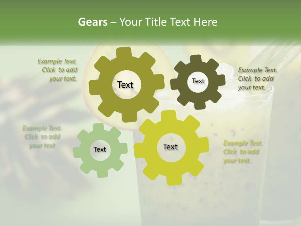 Mixed Kiwi Refreshment PowerPoint Template