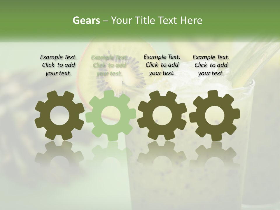 Mixed Kiwi Refreshment PowerPoint Template