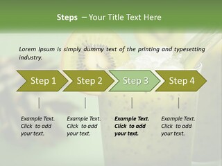 Mixed Kiwi Refreshment PowerPoint Template