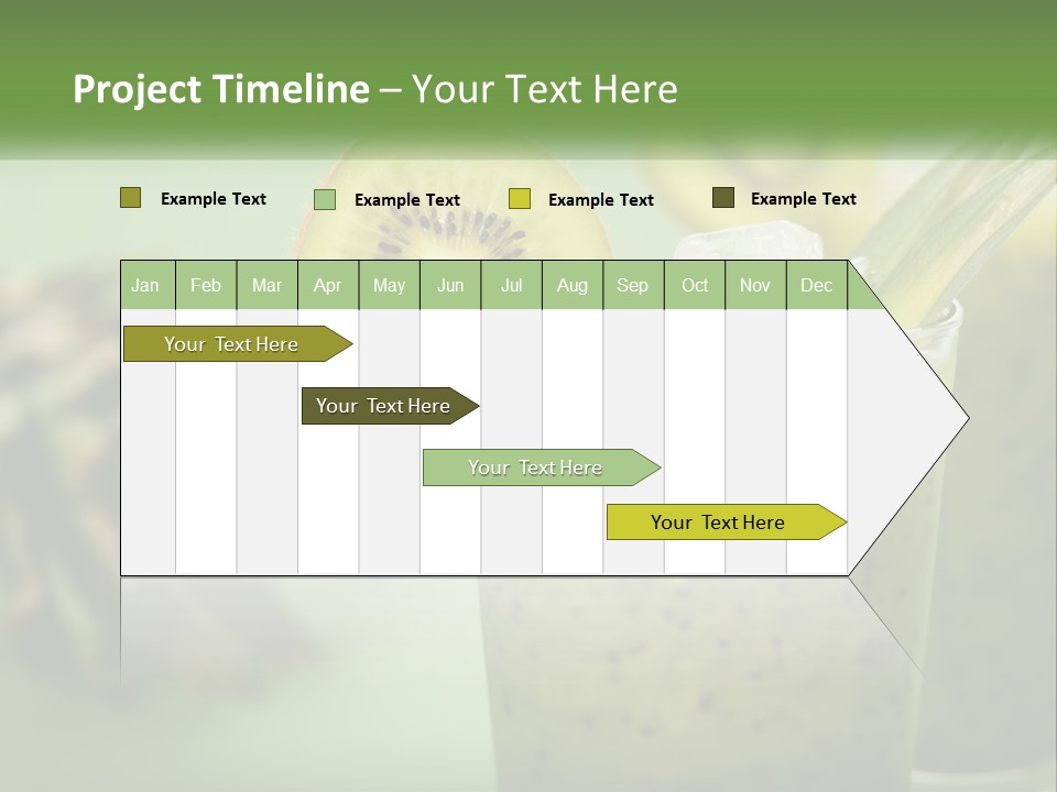 Mixed Kiwi Refreshment PowerPoint Template