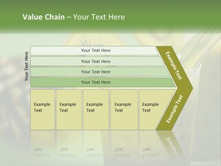 Mixed Kiwi Refreshment PowerPoint Template