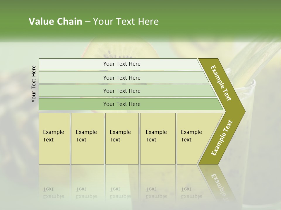 Mixed Kiwi Refreshment PowerPoint Template