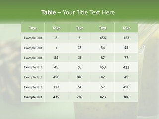 Mixed Kiwi Refreshment PowerPoint Template