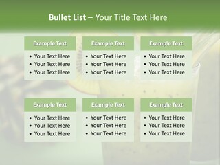 Mixed Kiwi Refreshment PowerPoint Template