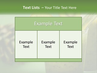 Mixed Kiwi Refreshment PowerPoint Template
