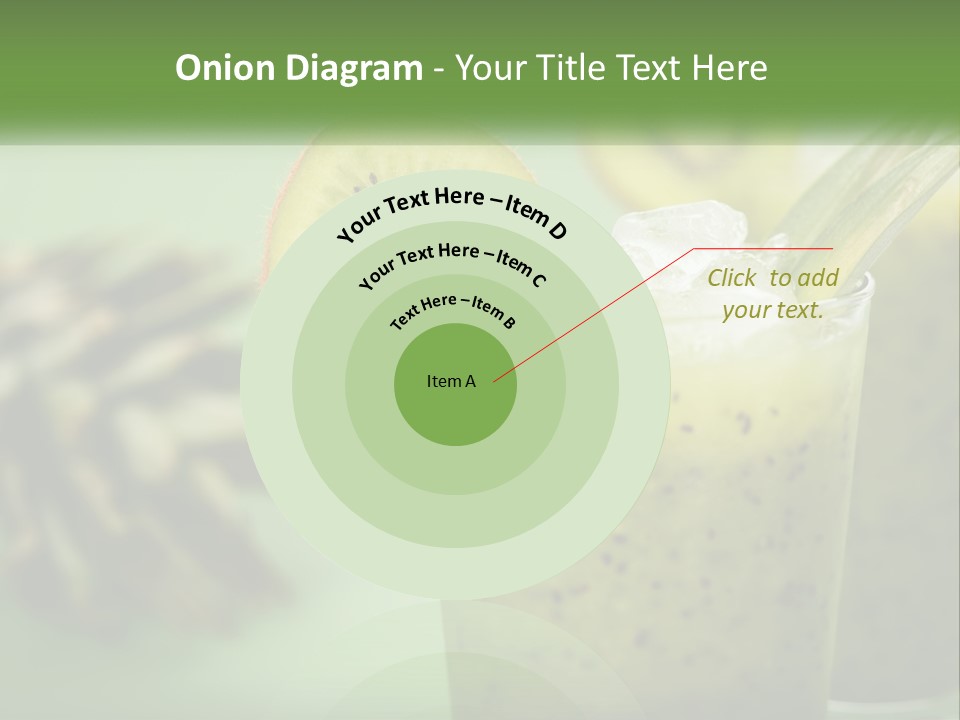 Mixed Kiwi Refreshment PowerPoint Template