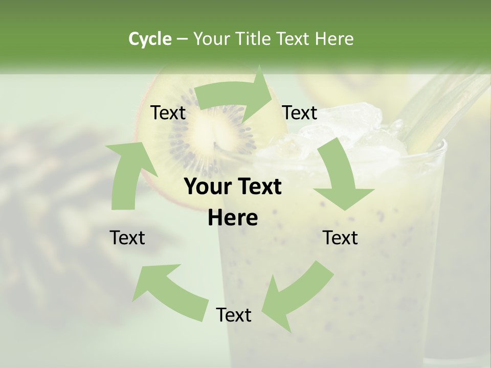 Mixed Kiwi Refreshment PowerPoint Template