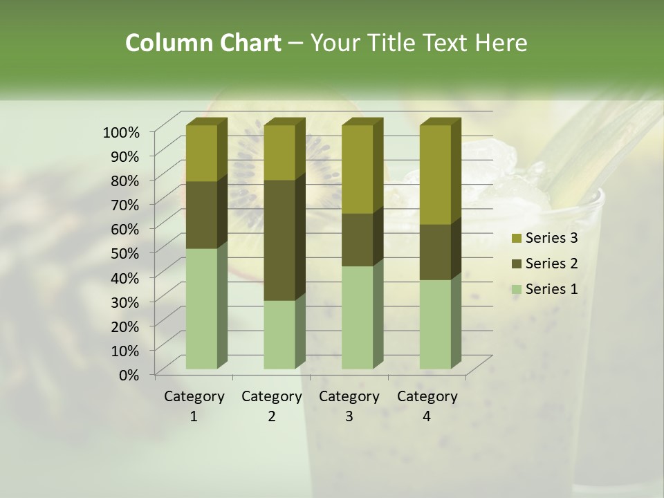 Mixed Kiwi Refreshment PowerPoint Template