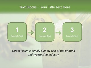 Mixed Kiwi Refreshment PowerPoint Template