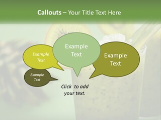 Mixed Kiwi Refreshment PowerPoint Template