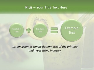 Mixed Kiwi Refreshment PowerPoint Template