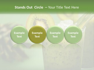 Mixed Kiwi Refreshment PowerPoint Template
