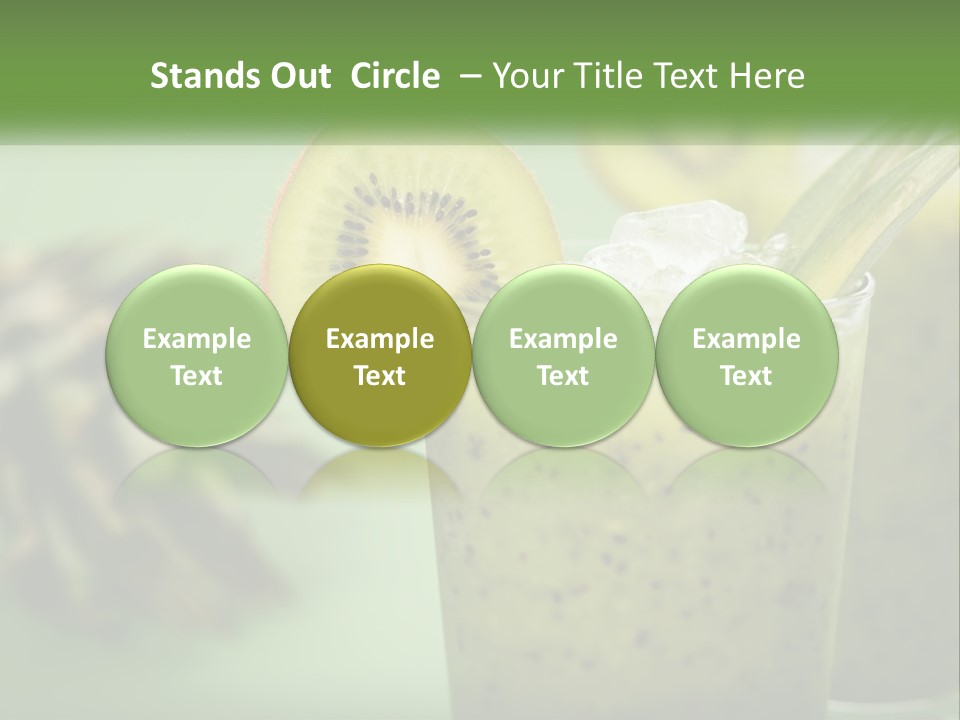 Mixed Kiwi Refreshment PowerPoint Template