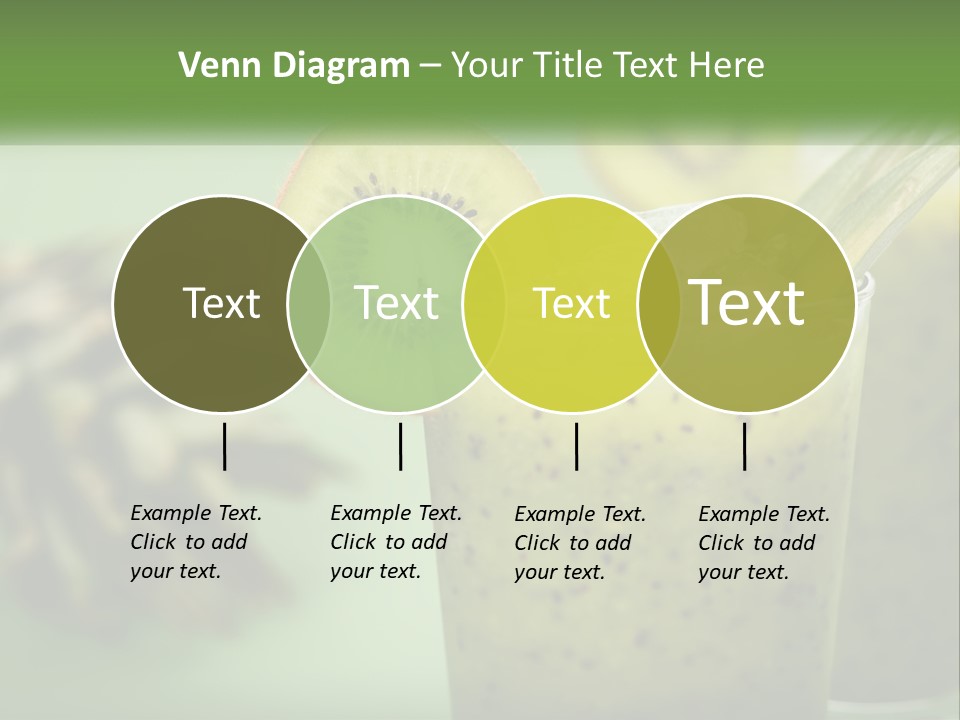 Mixed Kiwi Refreshment PowerPoint Template