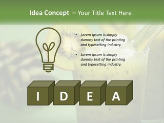 Mixed Kiwi Refreshment PowerPoint Template