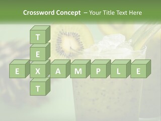 Mixed Kiwi Refreshment PowerPoint Template