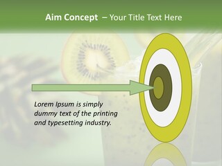 Mixed Kiwi Refreshment PowerPoint Template