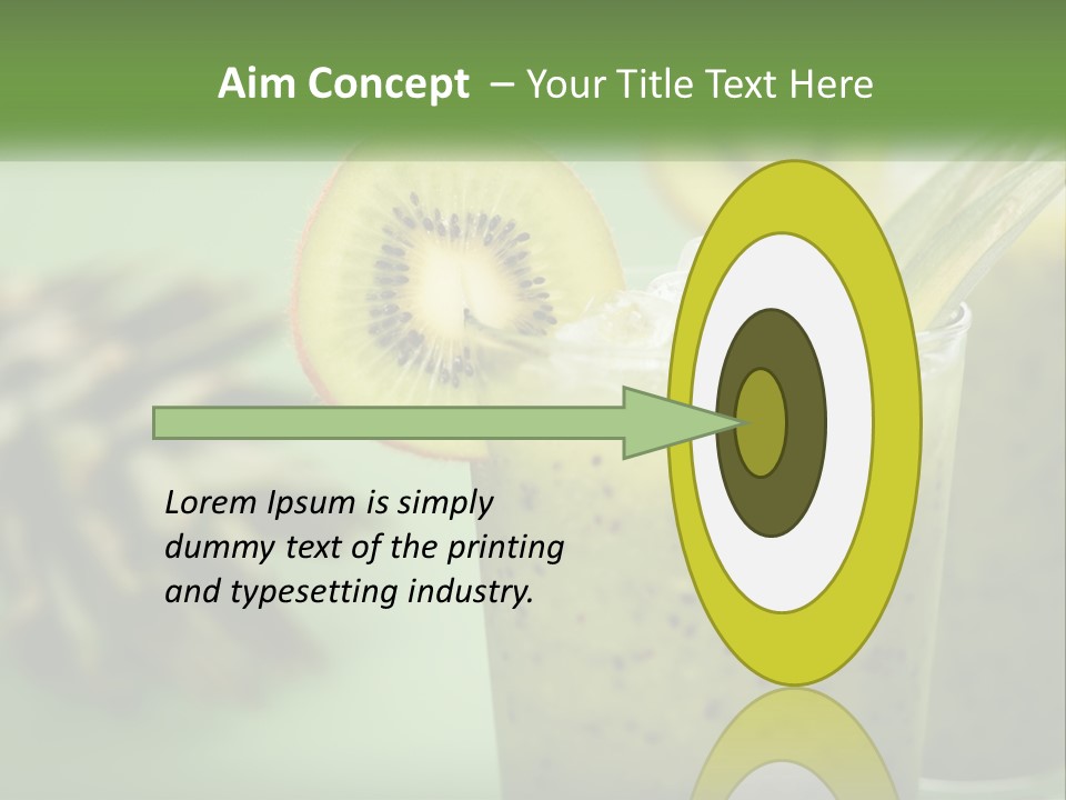 Mixed Kiwi Refreshment PowerPoint Template