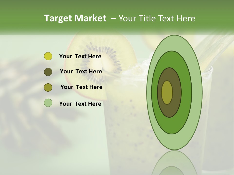 Mixed Kiwi Refreshment PowerPoint Template