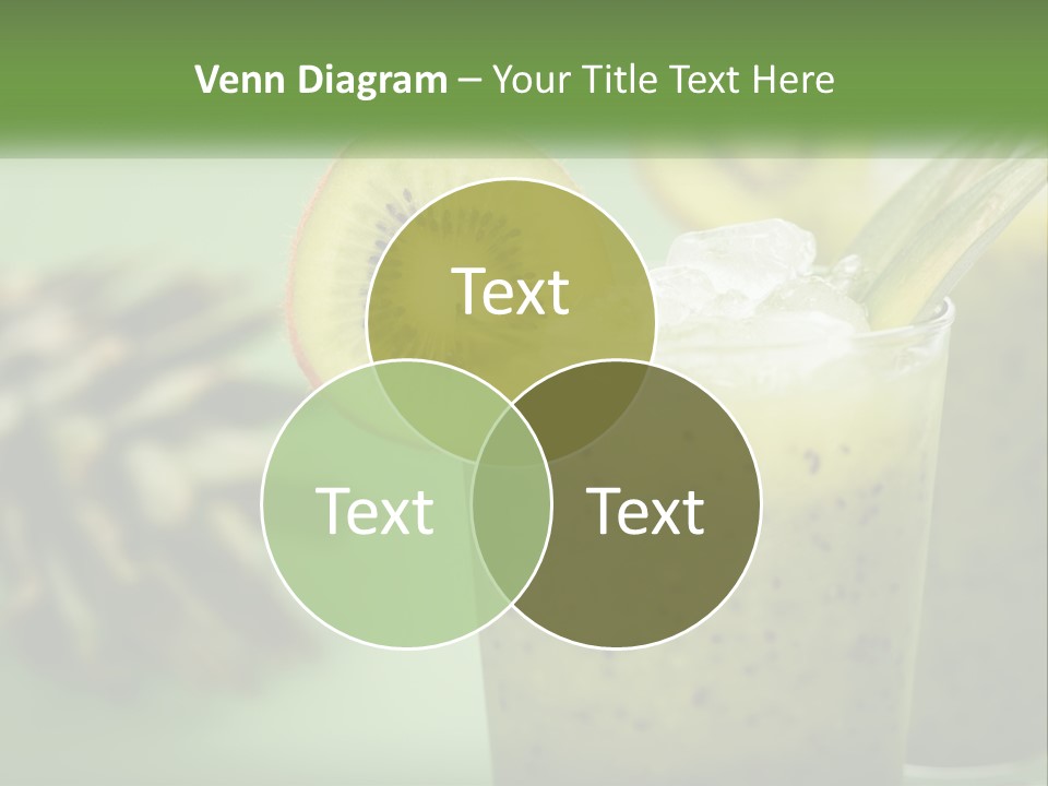 Mixed Kiwi Refreshment PowerPoint Template