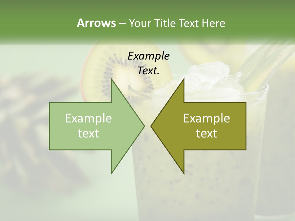 Mixed Kiwi Refreshment PowerPoint Template
