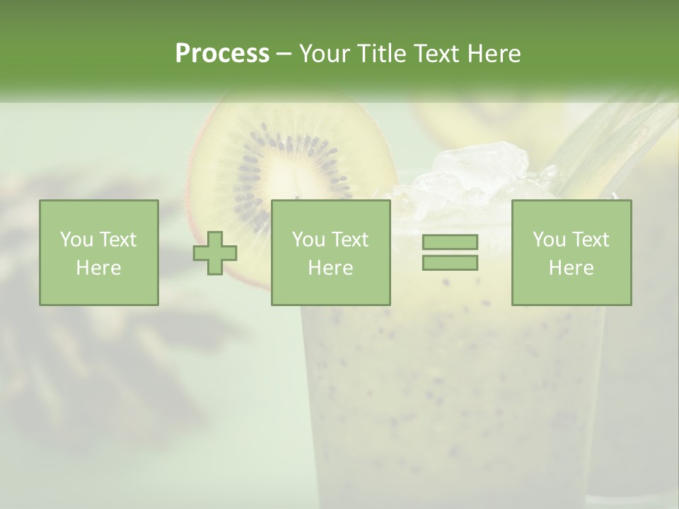 Mixed Kiwi Refreshment PowerPoint Template