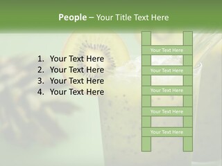 Mixed Kiwi Refreshment PowerPoint Template
