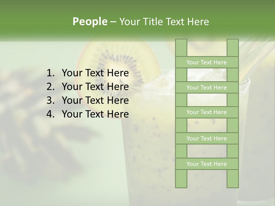 Mixed Kiwi Refreshment PowerPoint Template