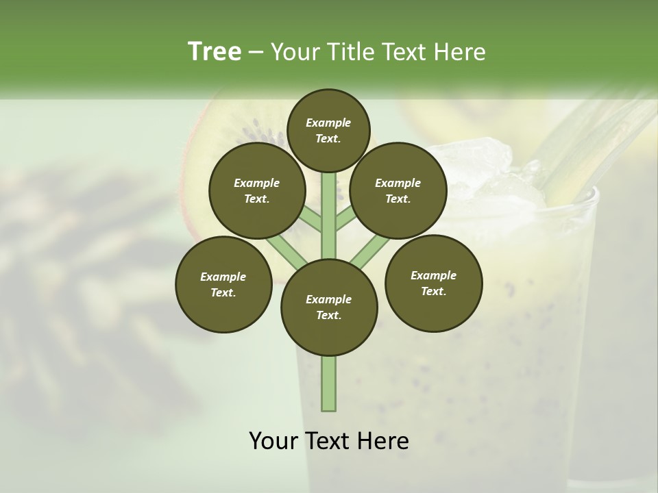 Mixed Kiwi Refreshment PowerPoint Template