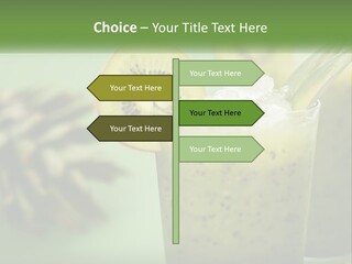 Mixed Kiwi Refreshment PowerPoint Template