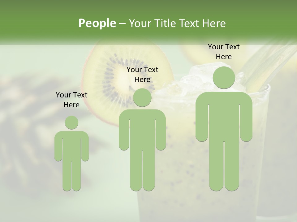 Mixed Kiwi Refreshment PowerPoint Template