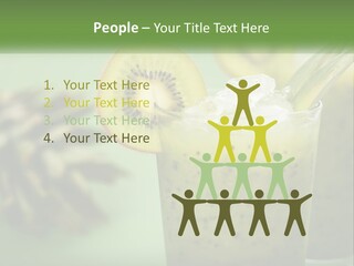 Mixed Kiwi Refreshment PowerPoint Template
