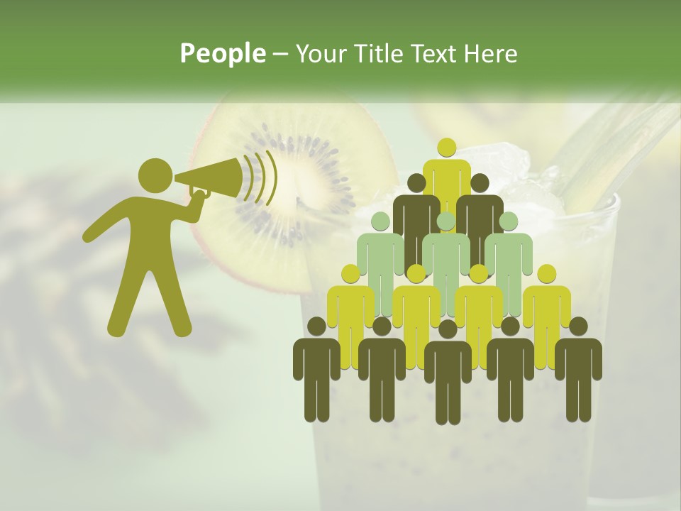 Mixed Kiwi Refreshment PowerPoint Template