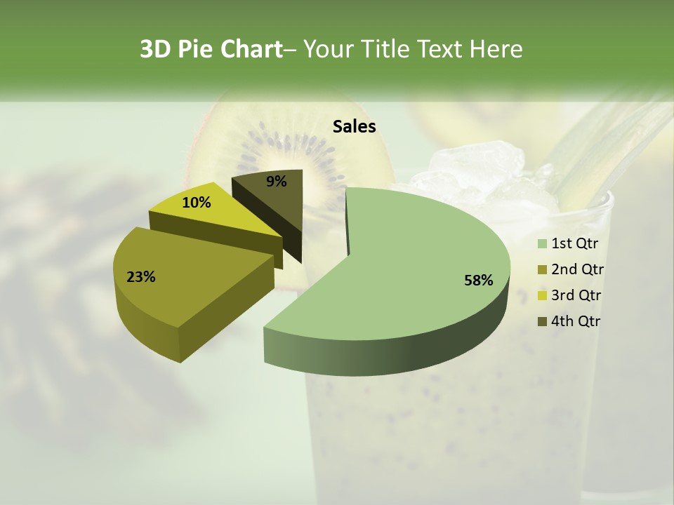 Mixed Kiwi Refreshment PowerPoint Template