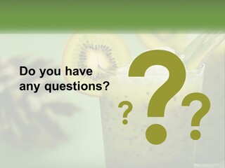 Mixed Kiwi Refreshment PowerPoint Template