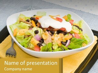 Fork Black Mexican PowerPoint Template