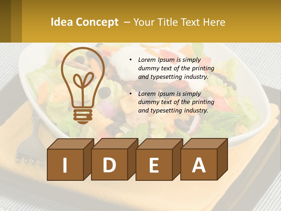 Fork Black Mexican PowerPoint Template