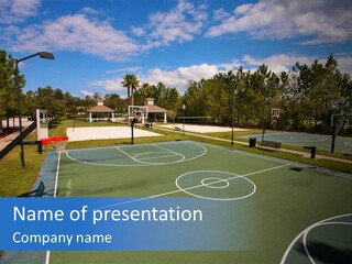 Town Texture Playground PowerPoint Template