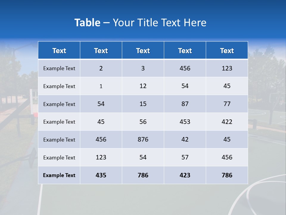 Town Texture Playground PowerPoint Template
