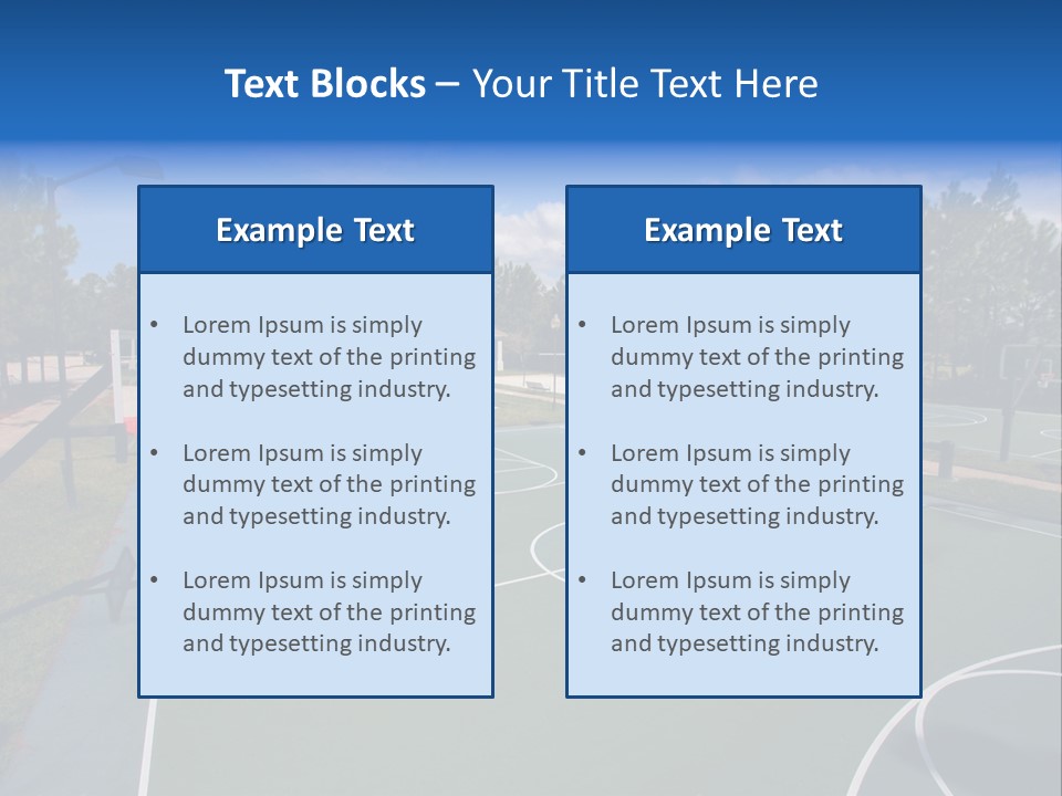 Town Texture Playground PowerPoint Template