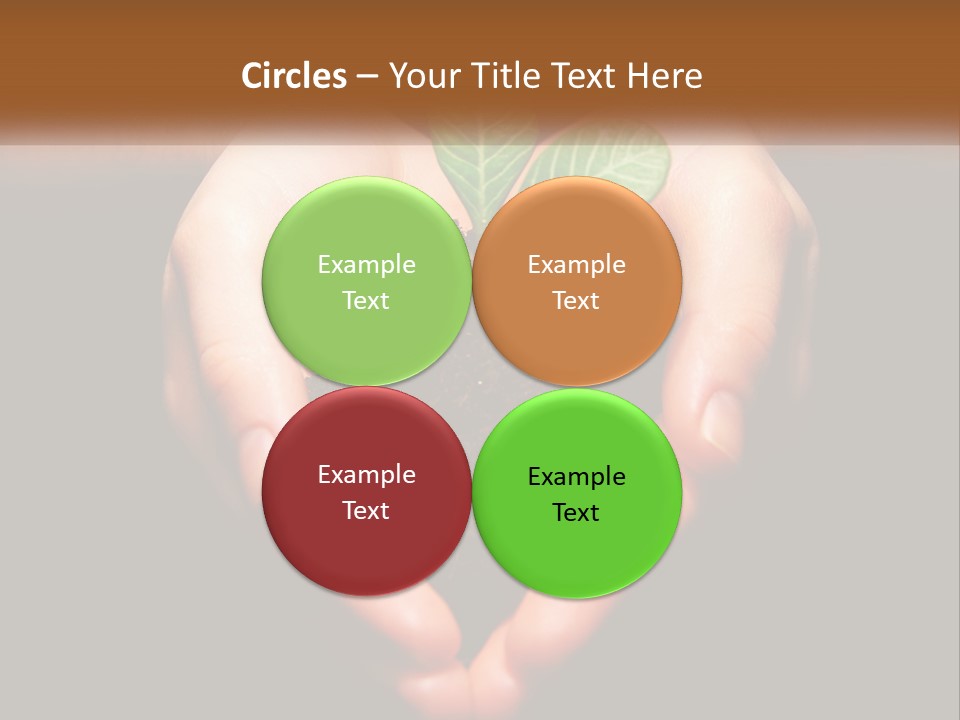 Hand Growing Stem PowerPoint Template