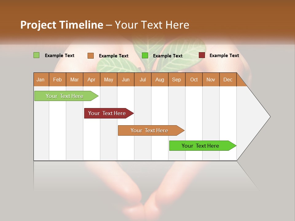 Hand Growing Stem PowerPoint Template