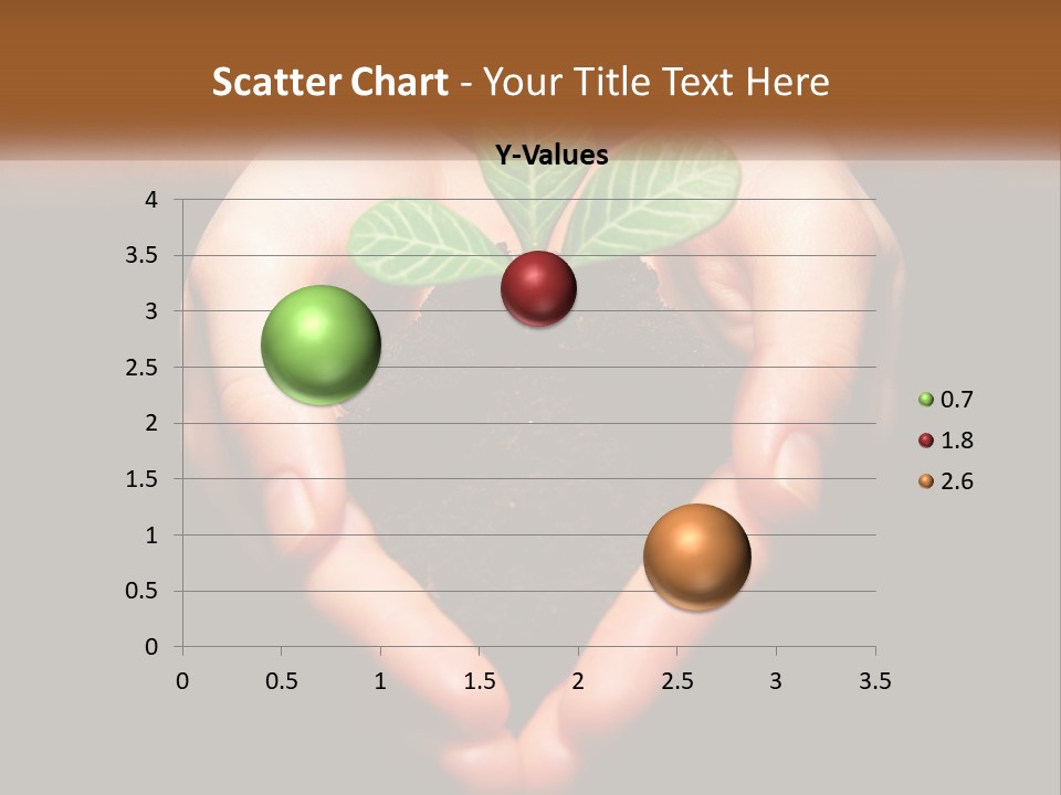Hand Growing Stem PowerPoint Template