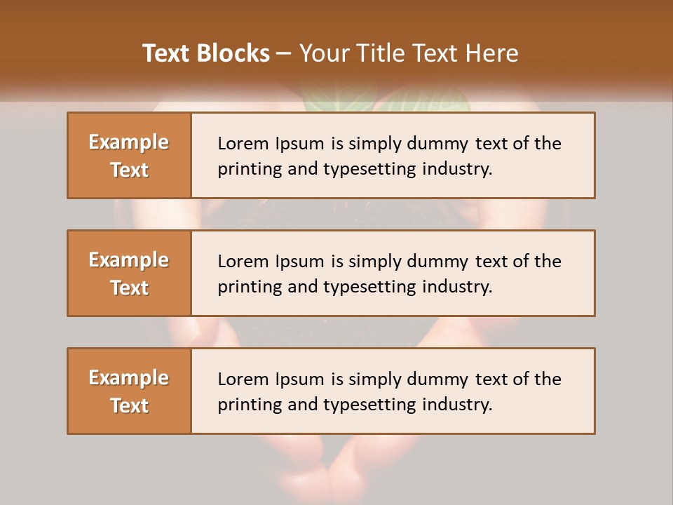 Hand Growing Stem PowerPoint Template