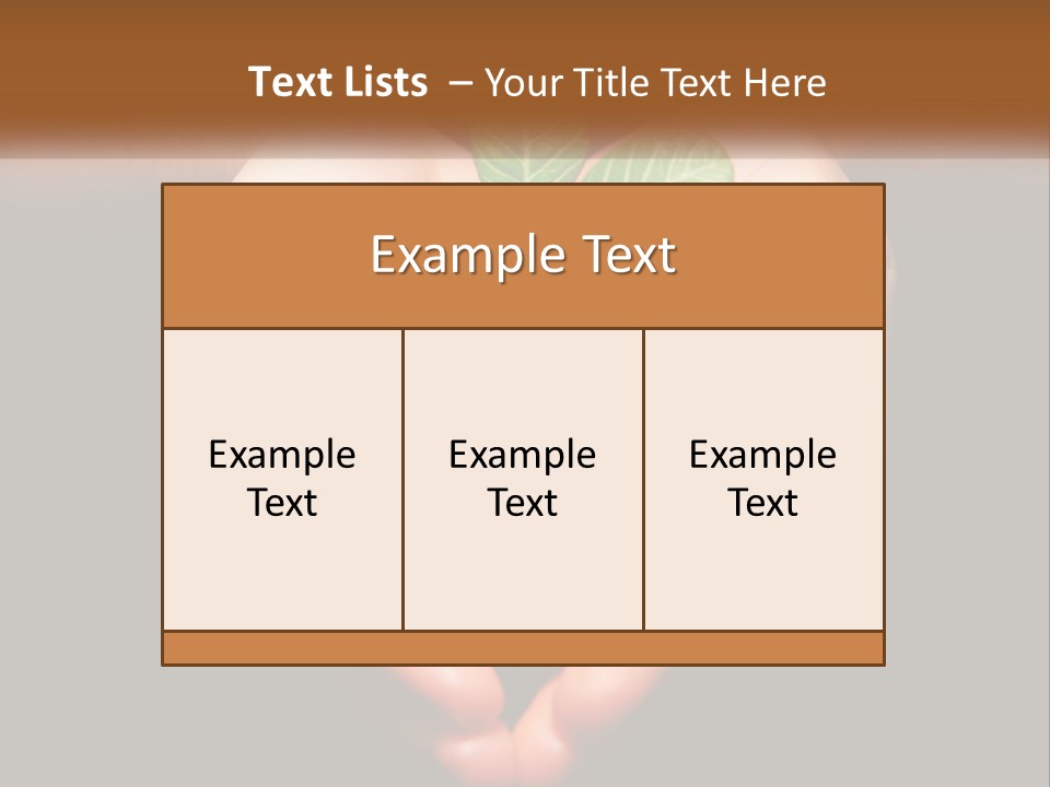 Hand Growing Stem PowerPoint Template