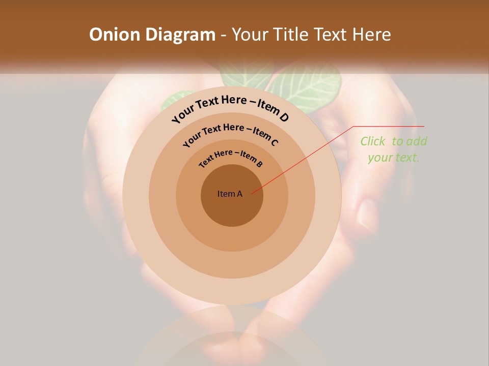Hand Growing Stem PowerPoint Template