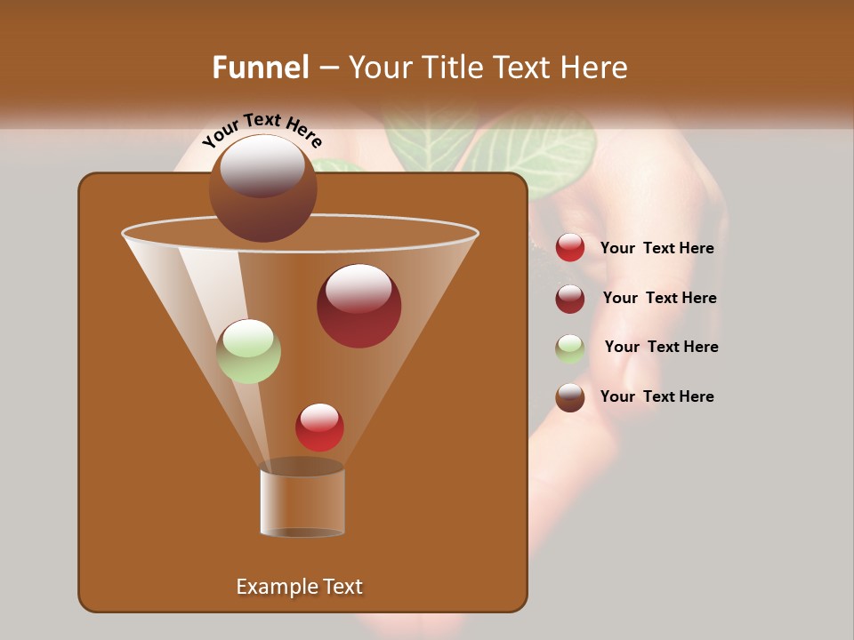 Hand Growing Stem PowerPoint Template