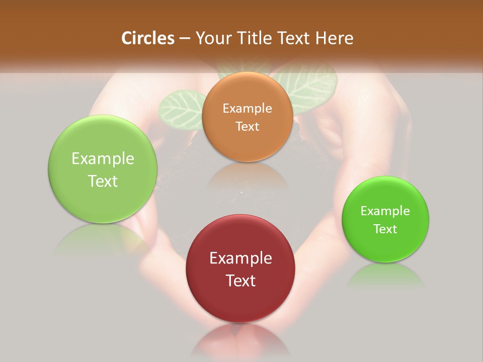 Hand Growing Stem PowerPoint Template