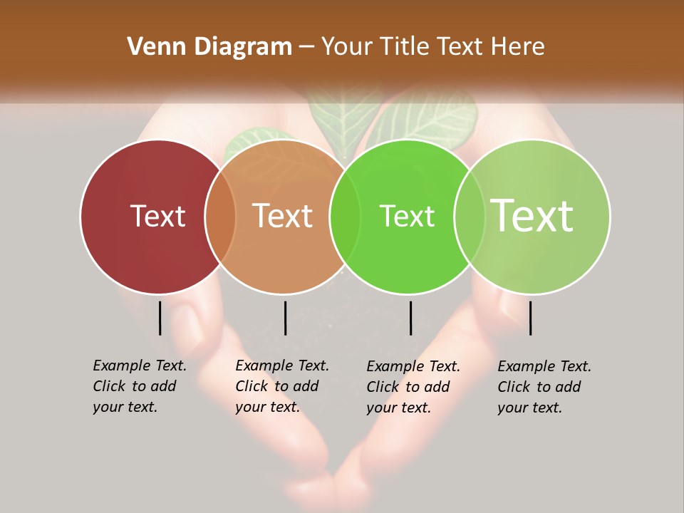 Hand Growing Stem PowerPoint Template